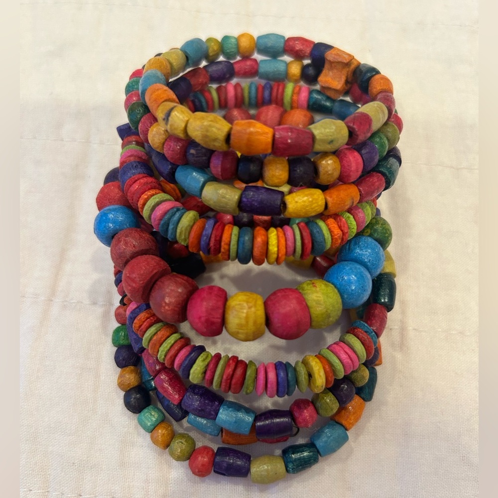 Multicolored Wraparound Cuff Bracelet